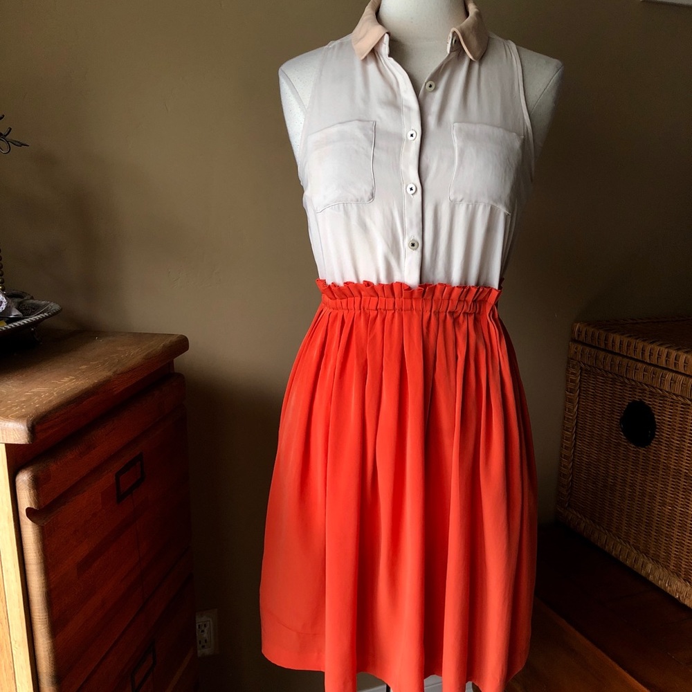 Anthropologie Postmark Dress Removable Collar